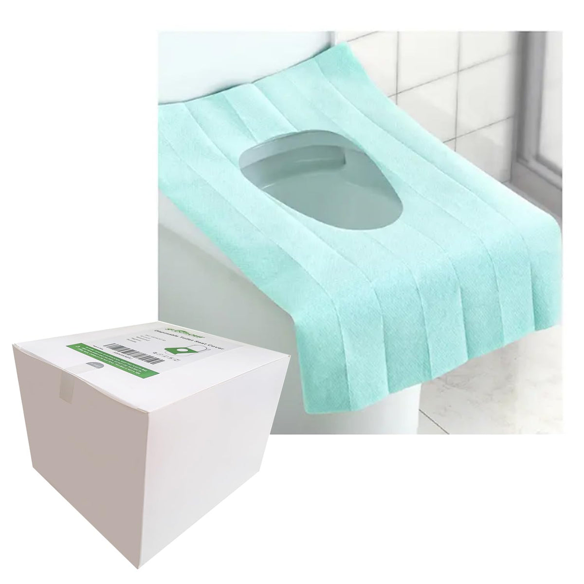 Greenour Disposable Toilet Seat Covers for Hotel, Business and Commercial