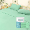 Disposable Bedding Set with Bed Sheet, Quilt Cover, Pillowcase Quilt Cover and Pillow Case Set Bedspread Portable Disposable Bed Sheet for Hotel and Travel
