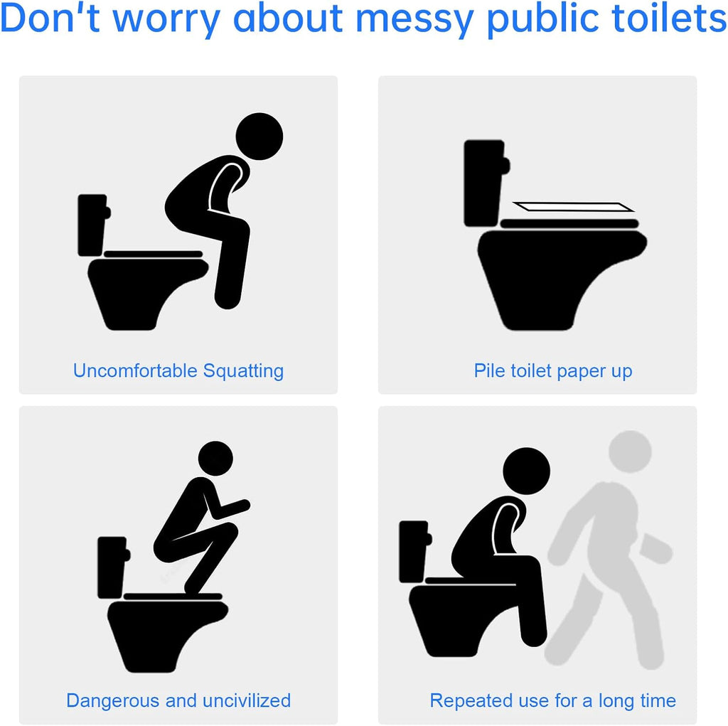 10 Pack Disposable Toilet Seat Covers for Travel Toilet Seat Mat Portable Disposable Toilet Seat Covers for Outing Hotel Hospital Public Toilet (Individual Package)
