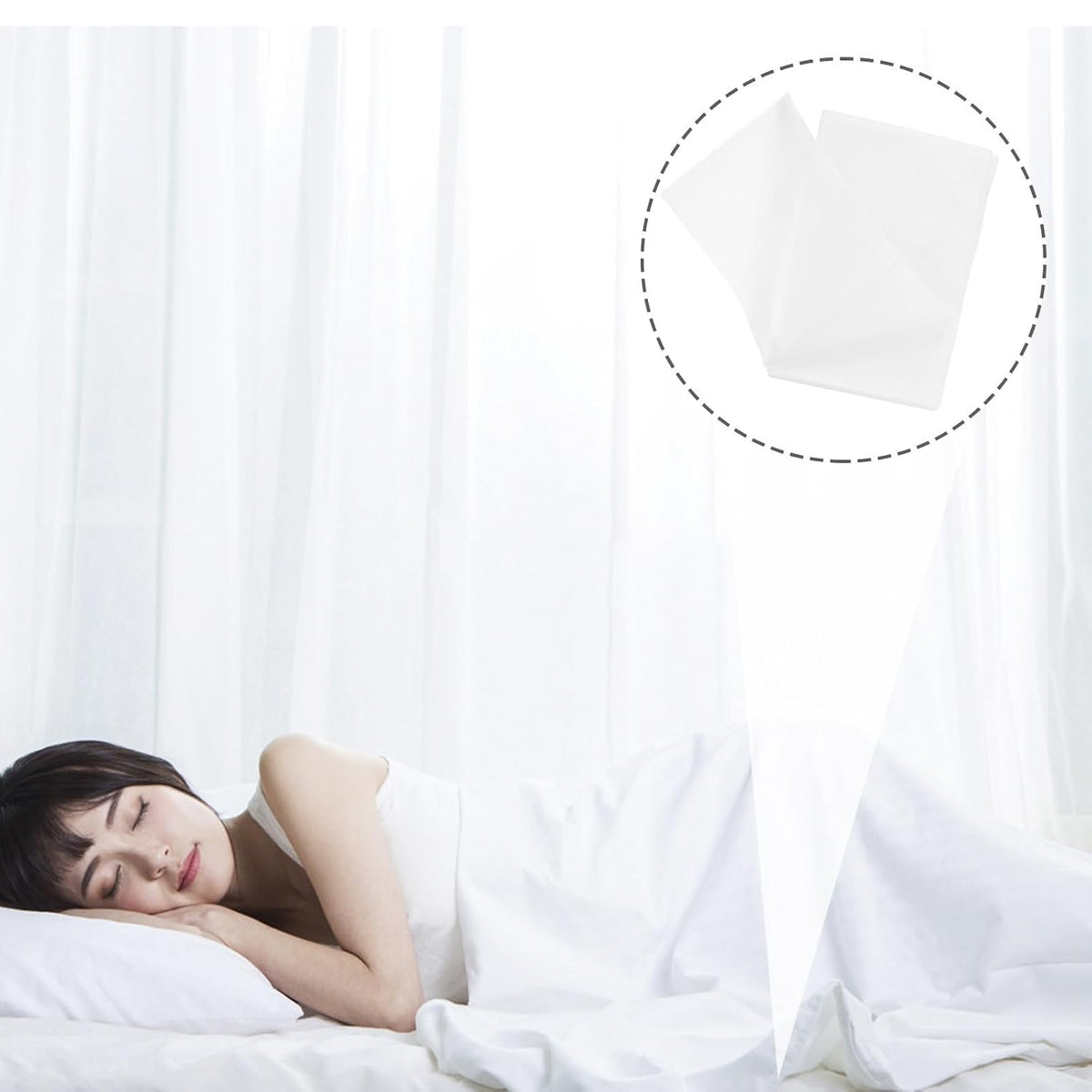 Disposable Bed Sheets 10pcs Non-woven White Covers for Tattoo Chairs