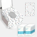 Unisex 30-Count Waterproof Disposable Toilet Seat Covers (Animal Designs: Rabbit & Heart) - Portable Travel Flight Accessory, Extended Fit, Reduces Germ Contact Risk, Luggage/Bag Protector, Sports & Outdoor Companion, Animals, Flights
