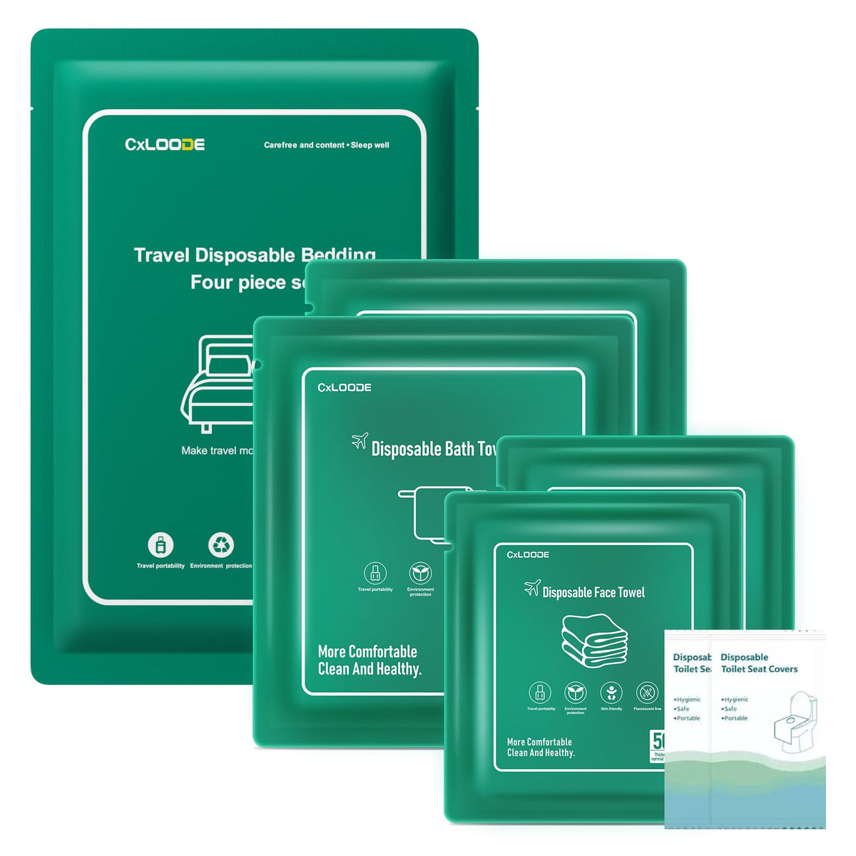 Travel Essentials Disposable Bed Sheets Set for Hotel