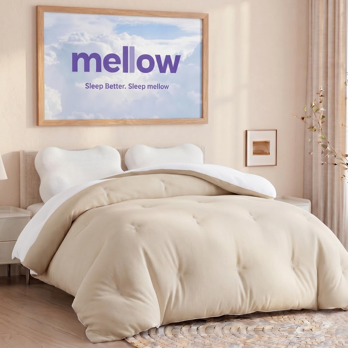 Mellow Marshmellow Comforter Full/Queen, All-Season Temperature Control