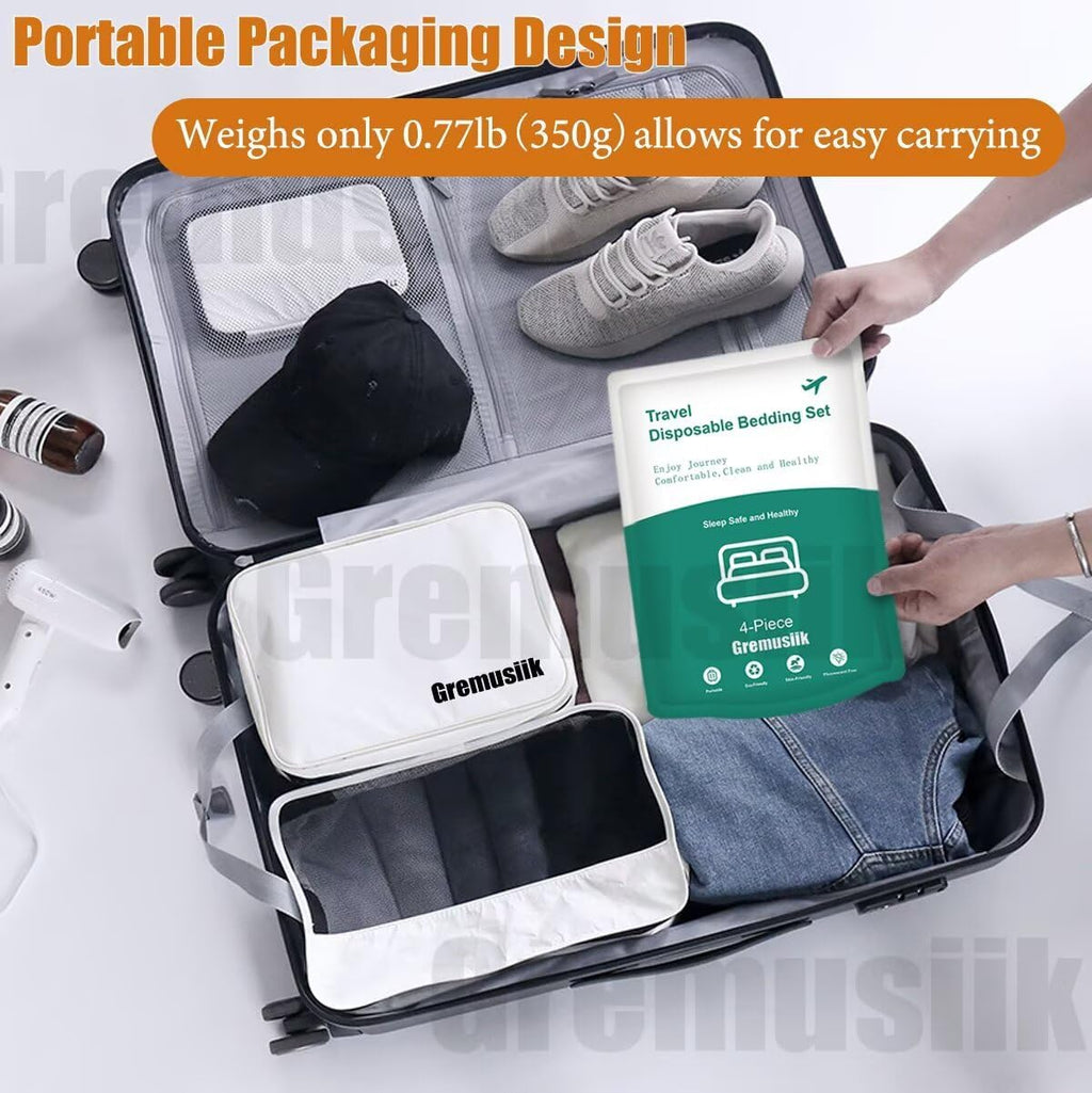 Disposable Sheets for Travel King Size Hotel BedSheets & Pillow Case Covers