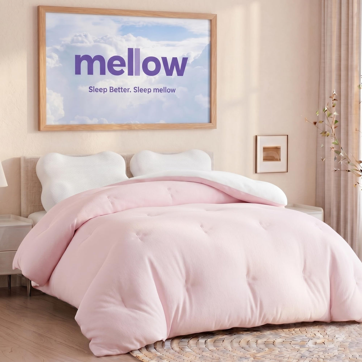 Mellow Marshmellow Comforter Full/Queen, All-Season Temperature Control