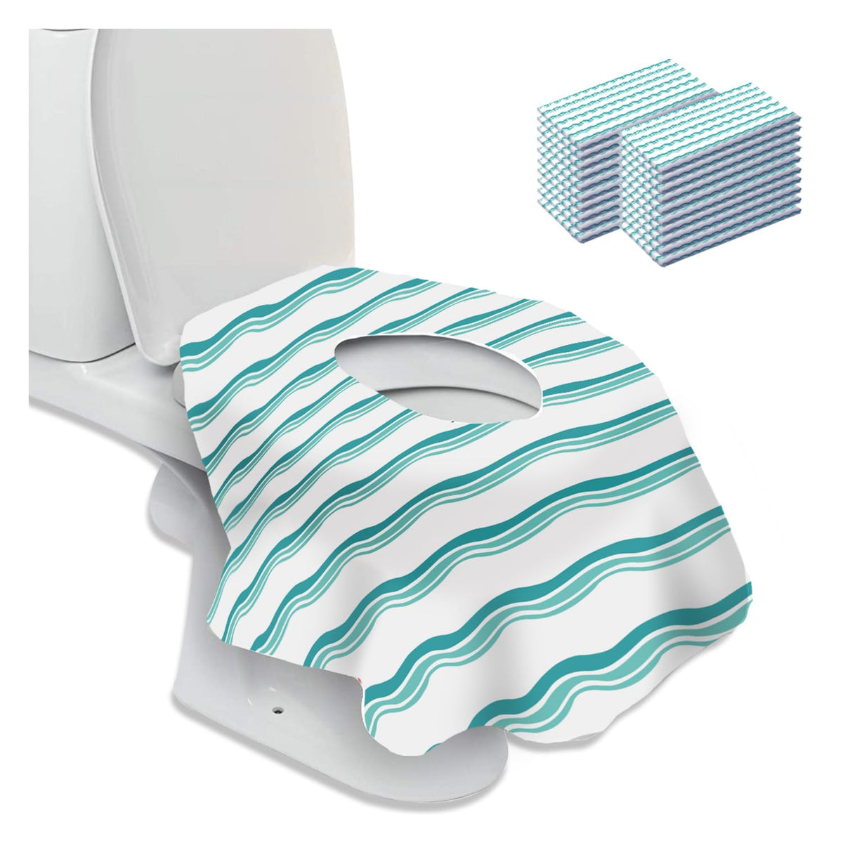20 Pack Disposable Toilet Seat Covers, Extra Large Travel Potty Covers