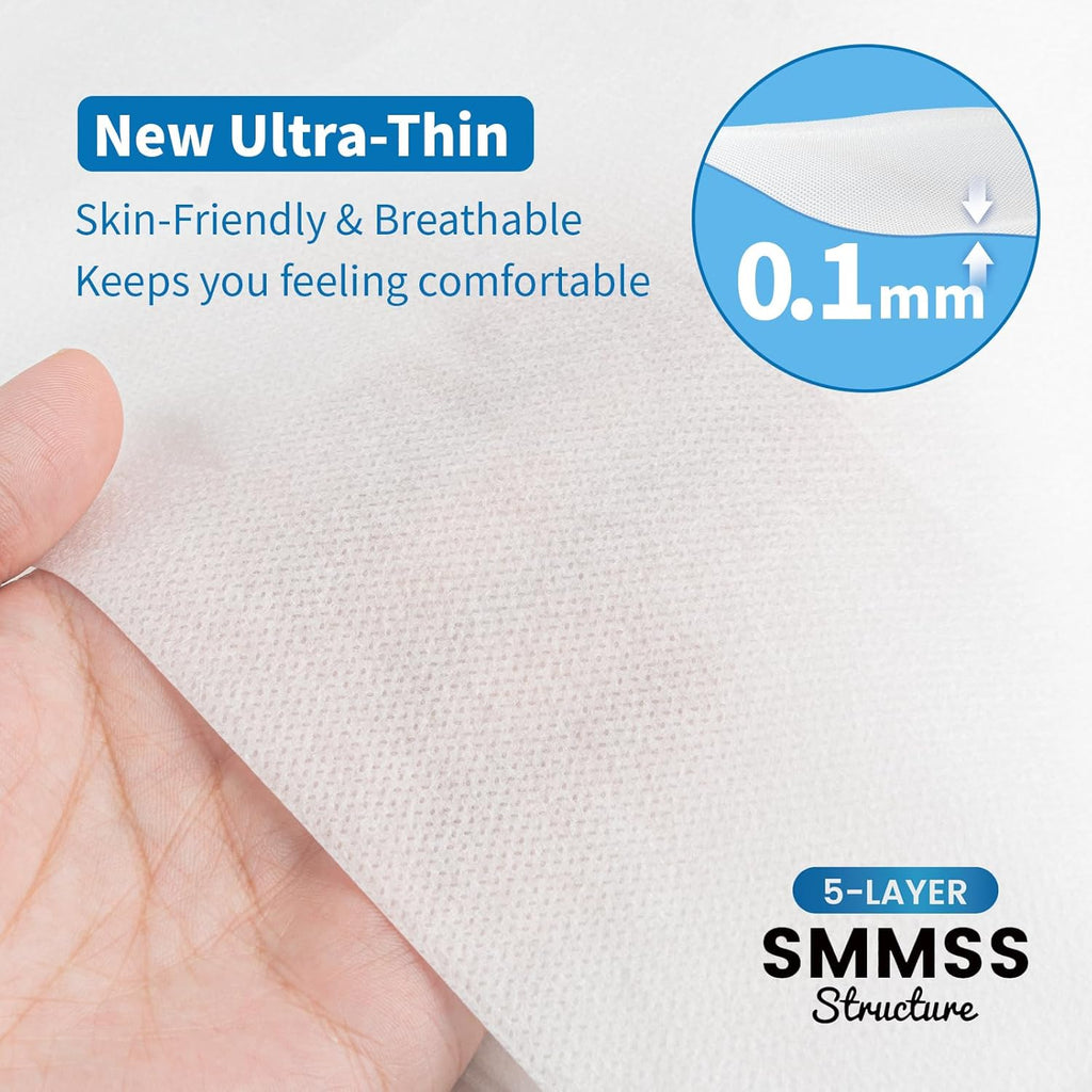 KIIS Travel-Safe Disposable Cover Sheets for Travel, Disposable Bed Sheet, Disposable Duvet/Comforter Cover, Disposable Pillowcases, Perfect for Hotels & Trips (King Size)