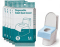 Adhesive Disposable Toilet Seat Covers,XL 50 Pack for Adults Kids