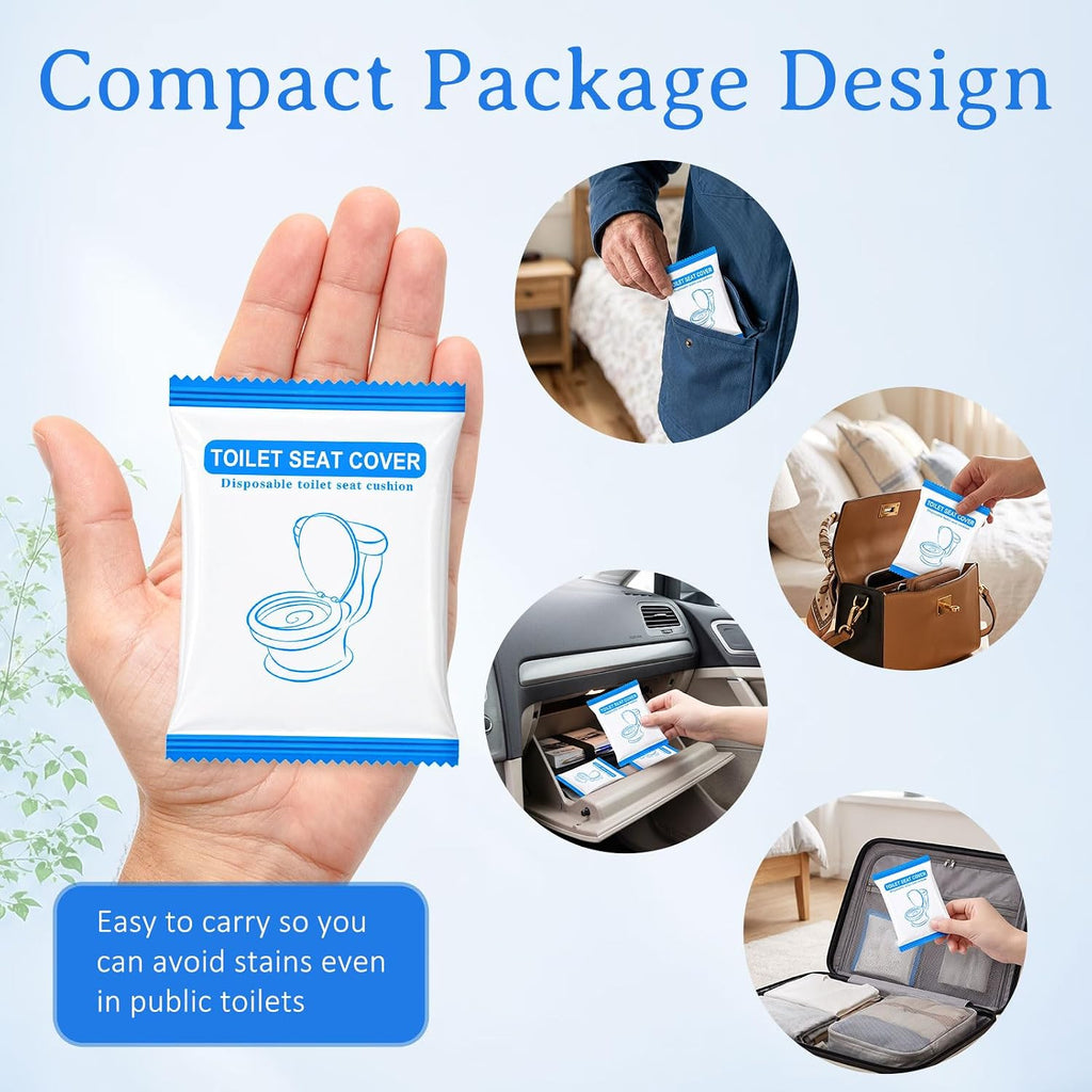 20 Pack Disposable Toilet Seat Covers for Travel Public Toilet Hospital