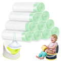100 Pack Potty Chair Liners Disposable,Drawstring Training Toilet Seat Liner Bags Cleaning Bag for Kids Toddlers Outdoors Travel