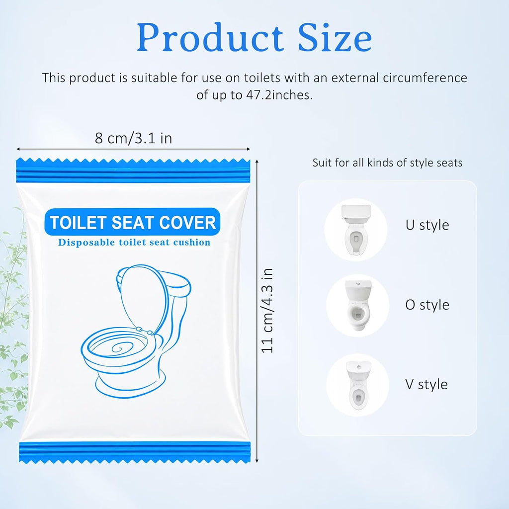 20 Pack Disposable Toilet Seat Covers for Travel Public Toilet Hospital