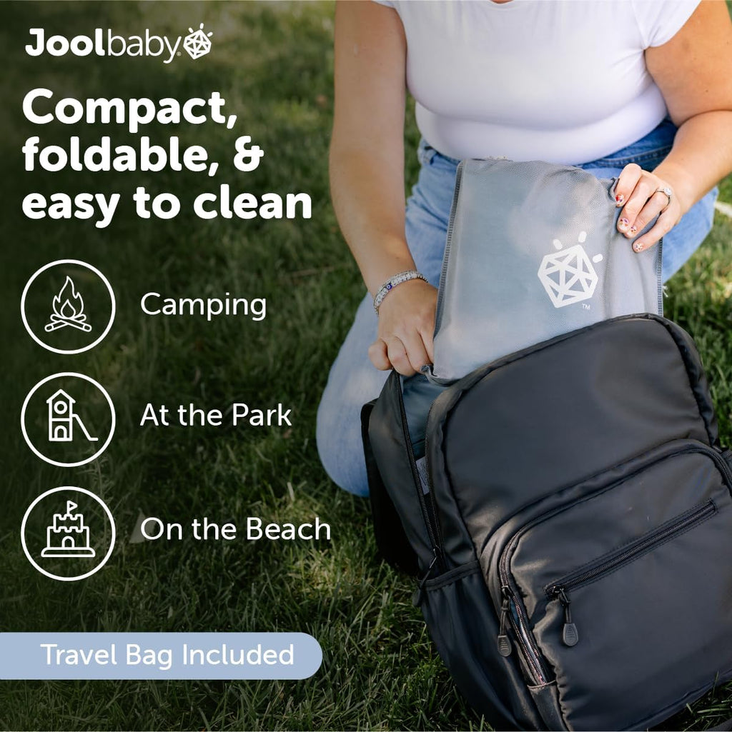 Jool Baby Portable Potty Training Chair with Travel Bag and 30 Liners, Foldable, Indoor/Outdoor Use, Camping (Aqua)
