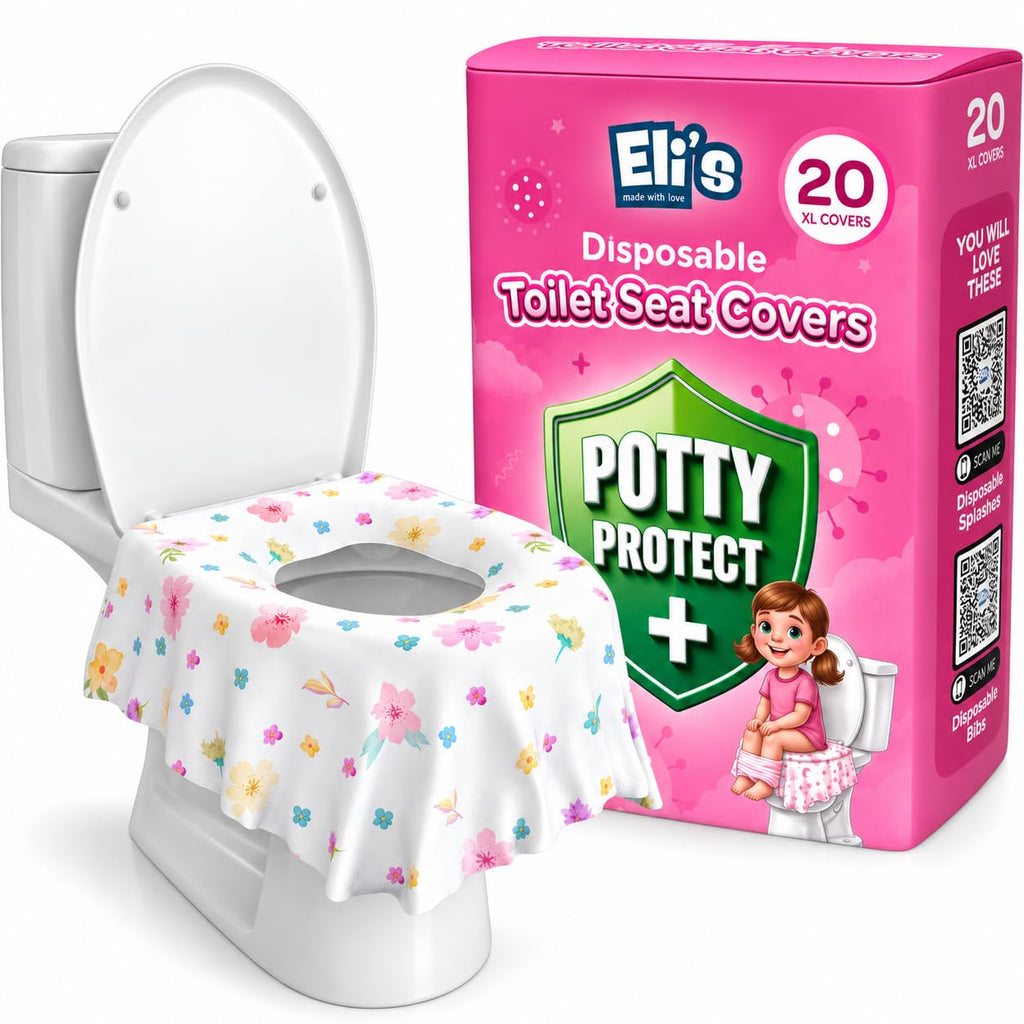 Eli with Love 20 Pack Extra Large Disposable Toilet Seat Cover (Boho) – Toddler Toilet Covers for Full Coverage On Toilet or Potty – Ideal Travel Toilet Seat Covers for Kids and Adults