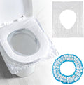 RAINFLOW Disposable Toilet Seat Covers - 60 Pack Waterproof Plastic Covers