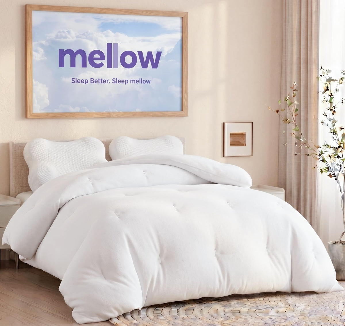 Mellow Marshmellow Comforter Full/Queen, All-Season Temperature Control