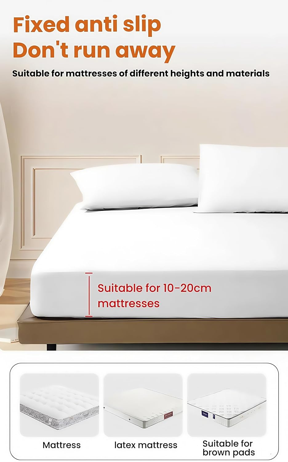 Travel Disposable Bedding Set, White SMMS Nonwoven, 4 Piece Queen Size with Fitted Sheet 71x79x8in, Duvet Cover 87x91in, 2 Pillowcases 20x31in, for Hotel Hospital Travel