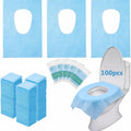 Dunzoom 200 Pack Disposable XL Toilet Seat Covers Individually Wrapped