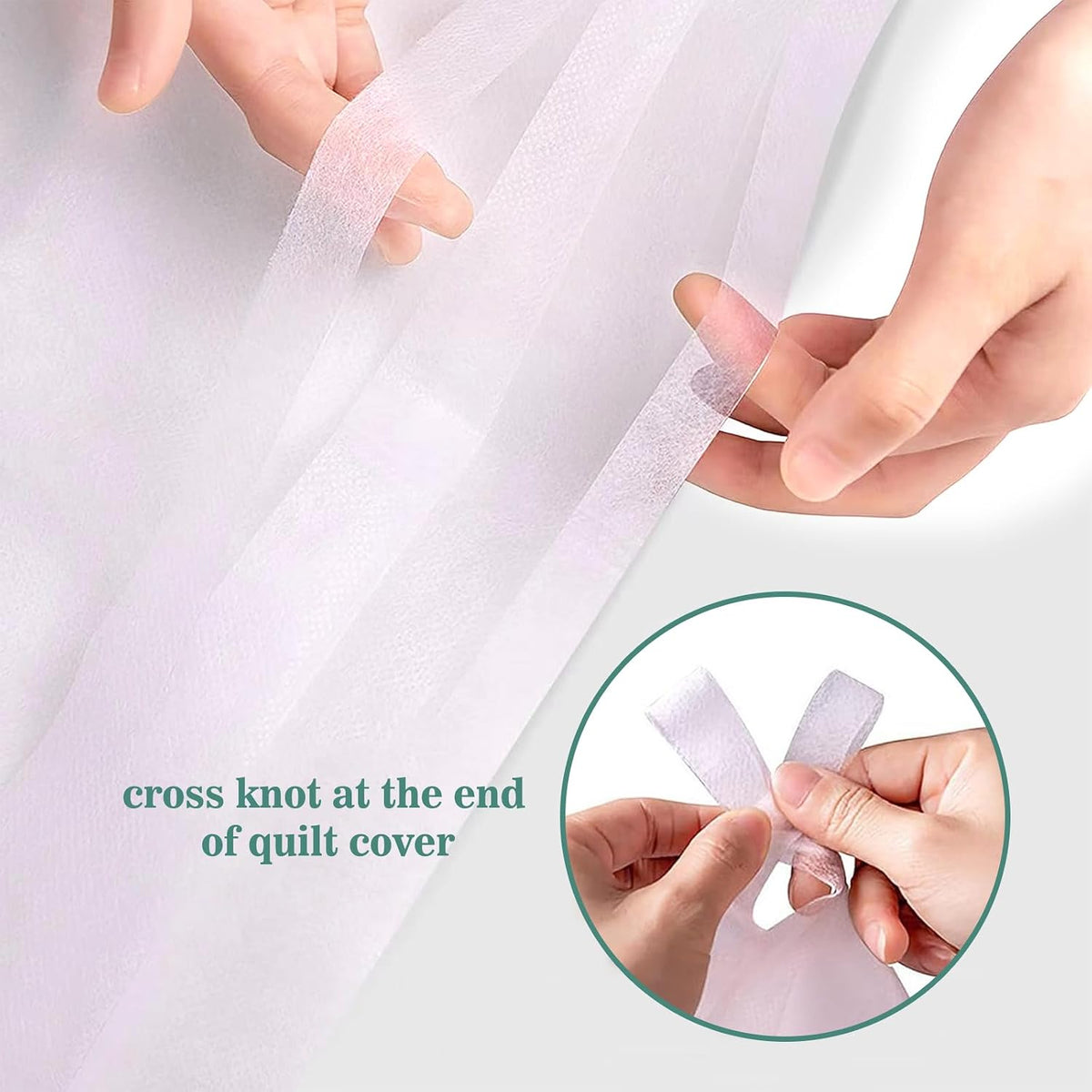 4 pcs Quality Disposable Travel Bedset Large Size Bed Linens including One Bedsheet, One Quilt Cover, Two Pillowcases, Portable Ready-to-Use Bedding Set Breathable for Holiday Trip Hotel Hospital