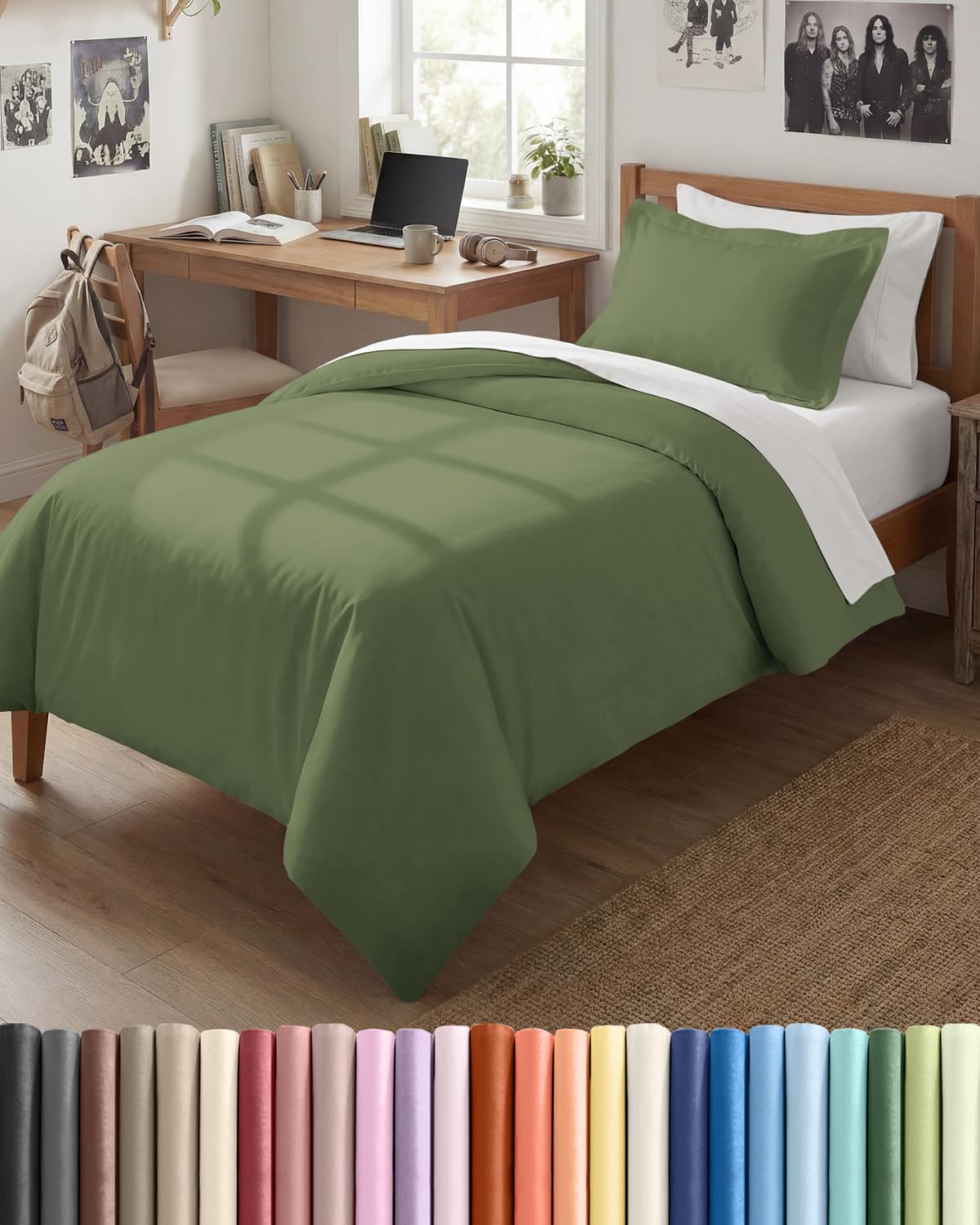 Duvet Cover King Size - Extra Soft 3 Piece with Zipper Closure - White