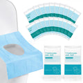 Rgqphantom 50 Pack Toilet Seat Covers Disposable 16x24 Inch XL (50, Blue)