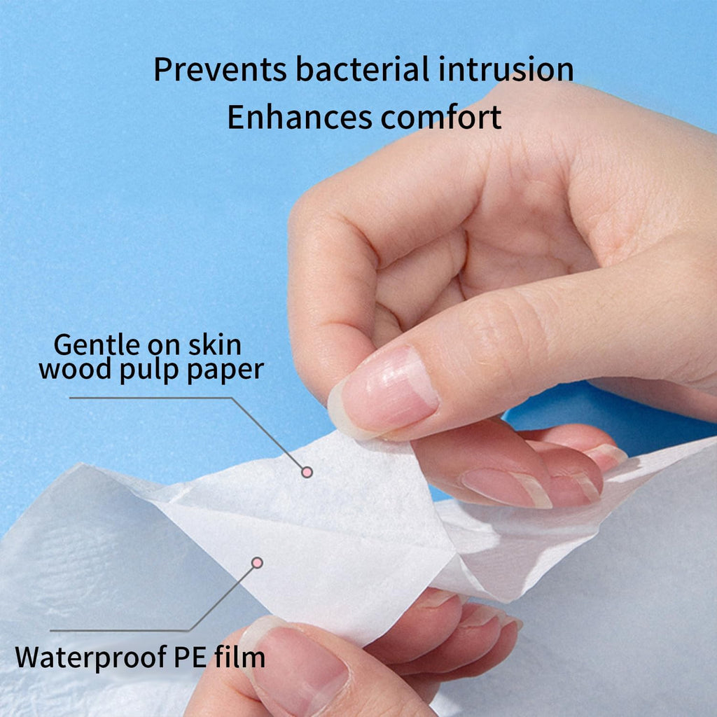 Disposable Toilet Seat Covers, 30 Pack,Waterproof Non-Slip Individually Wrapped, Portable Toilet Seat Liners for Travel, Camping, Airport, Public Restroom (30, White)