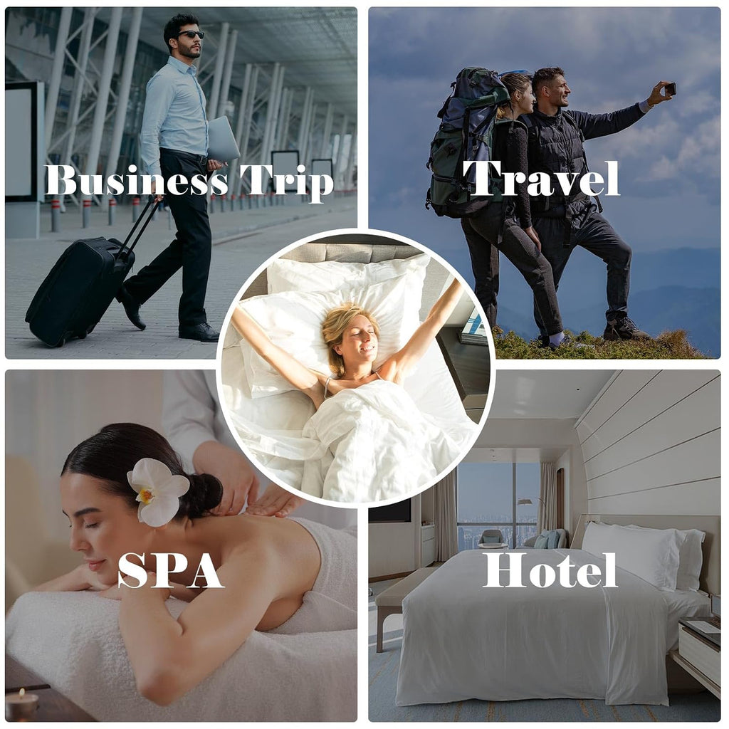 6 Pack Disposable Bed Sheets for Travel Queen Size