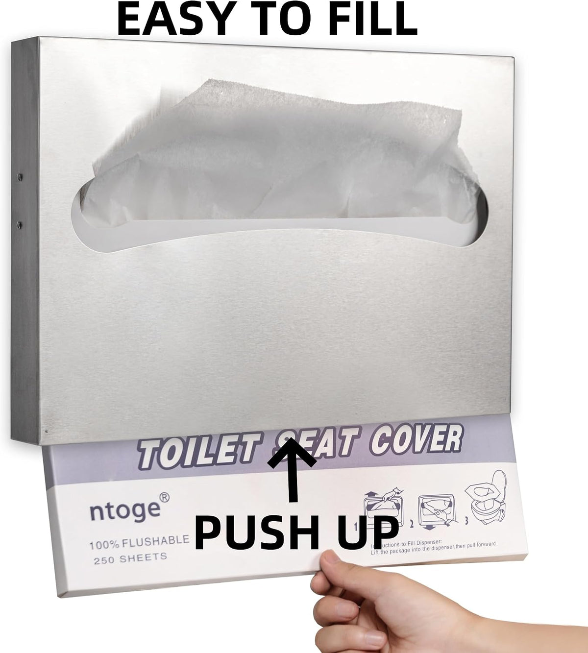 Desyeryamimi 2 Pack Toilet Seat Cover Dispenser, Toilet Seat Cover Holder