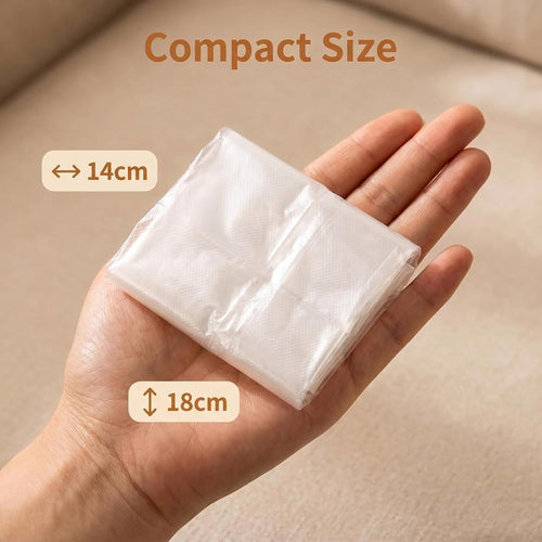 10 PCS Disposable Toilet Seat Covers, Waterproof Portable Toilet Seat Pads, Individually Wrapped Soft Breathable Sanitary Cushion for Travel, Hotel, Camping,Public Restroom, Universal Fit