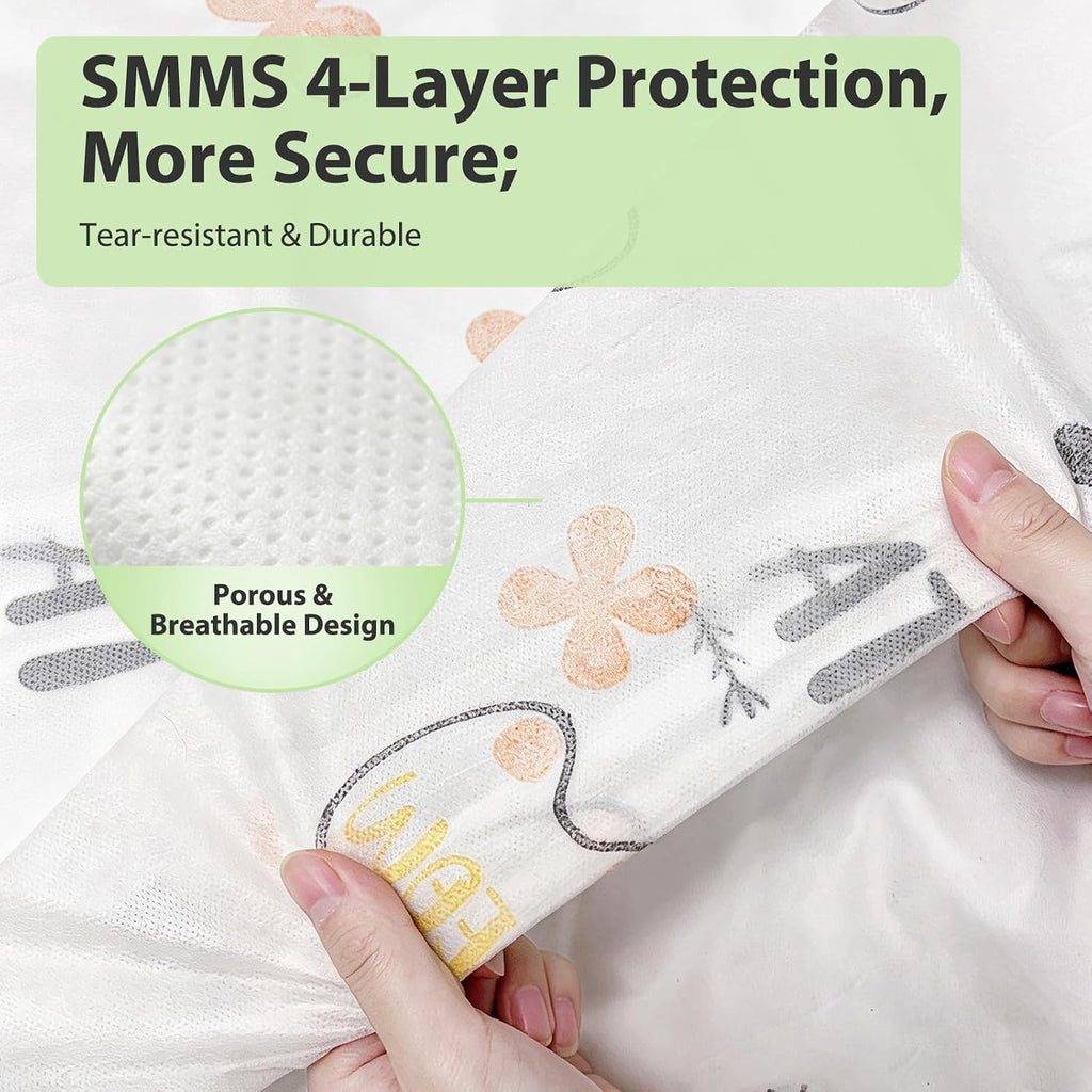 4PCS Disposable Bed Sheets Portable Disposable Bed Sheet for Hotel