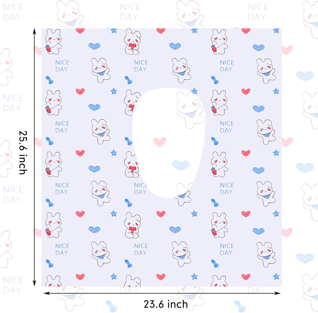 Dunzoom 100 Pack Disposable Toilet Seat Covers, Cute Animal Waterproof