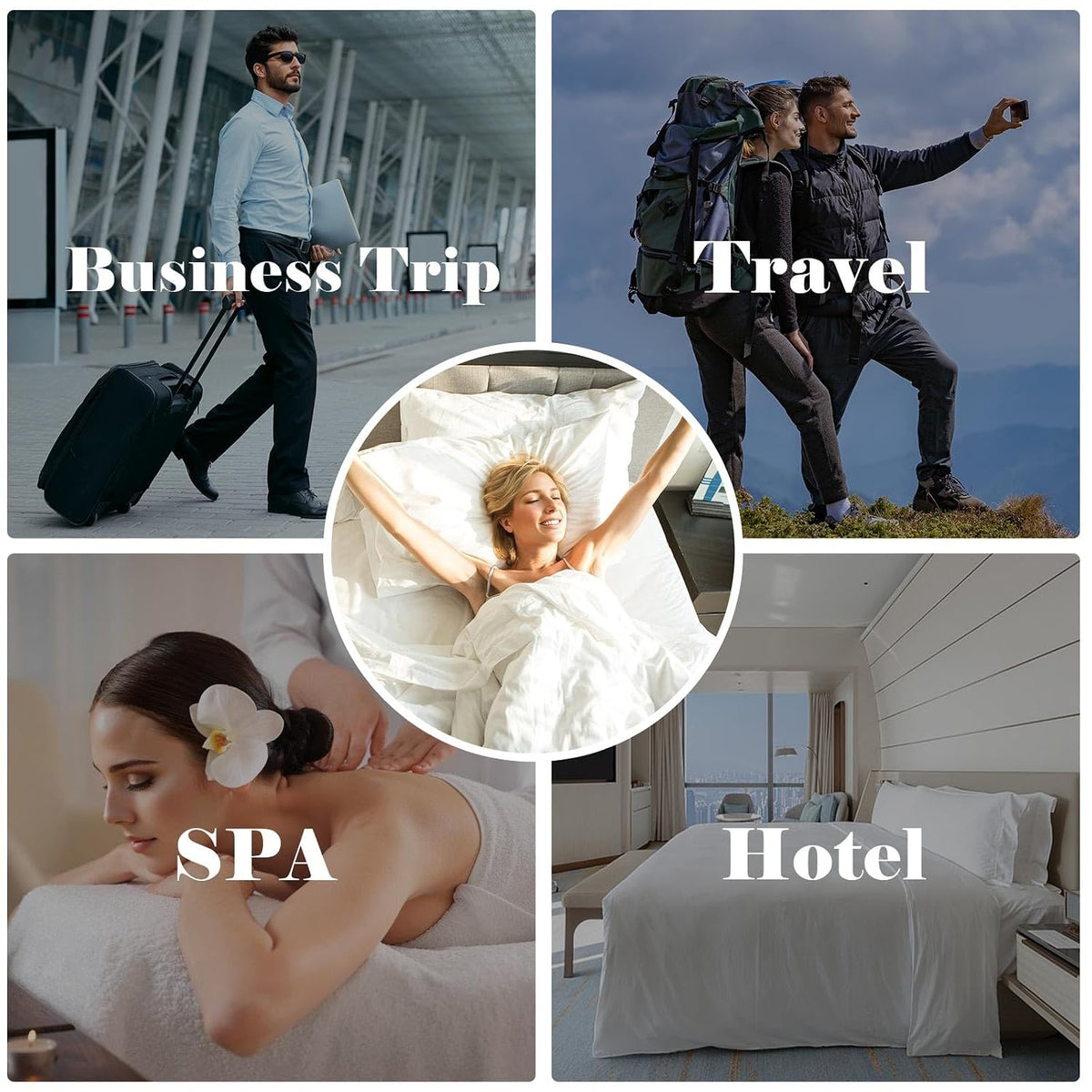 4 Pack Disposable Bed Sheets for Travel Queen Size