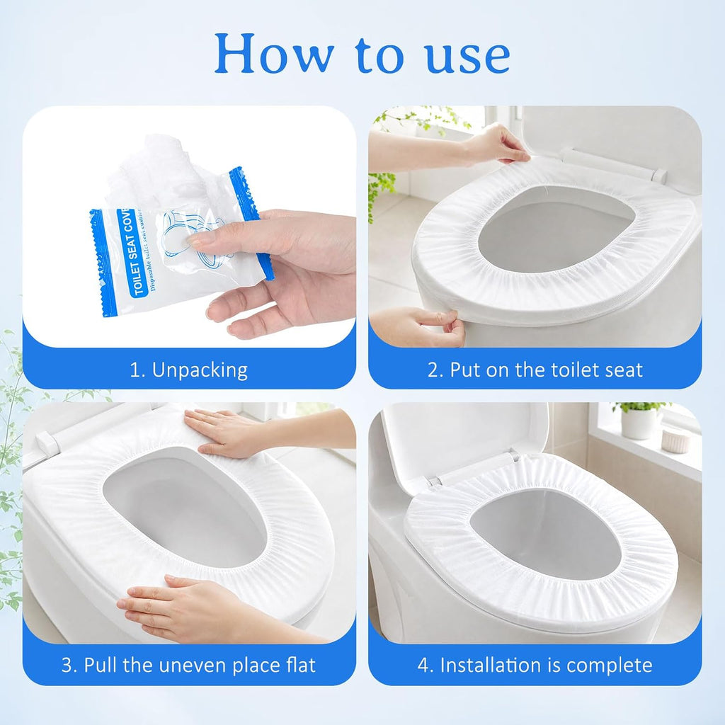 20 Pack Disposable Toilet Seat Covers for Travel Public Toilet Hospital