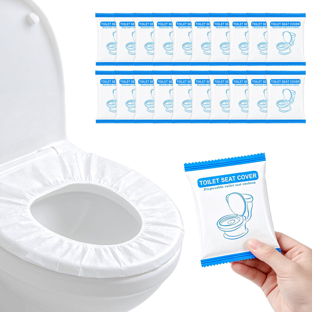 20 Pack Disposable Toilet Seat Covers for Travel Public Toilet Hospital