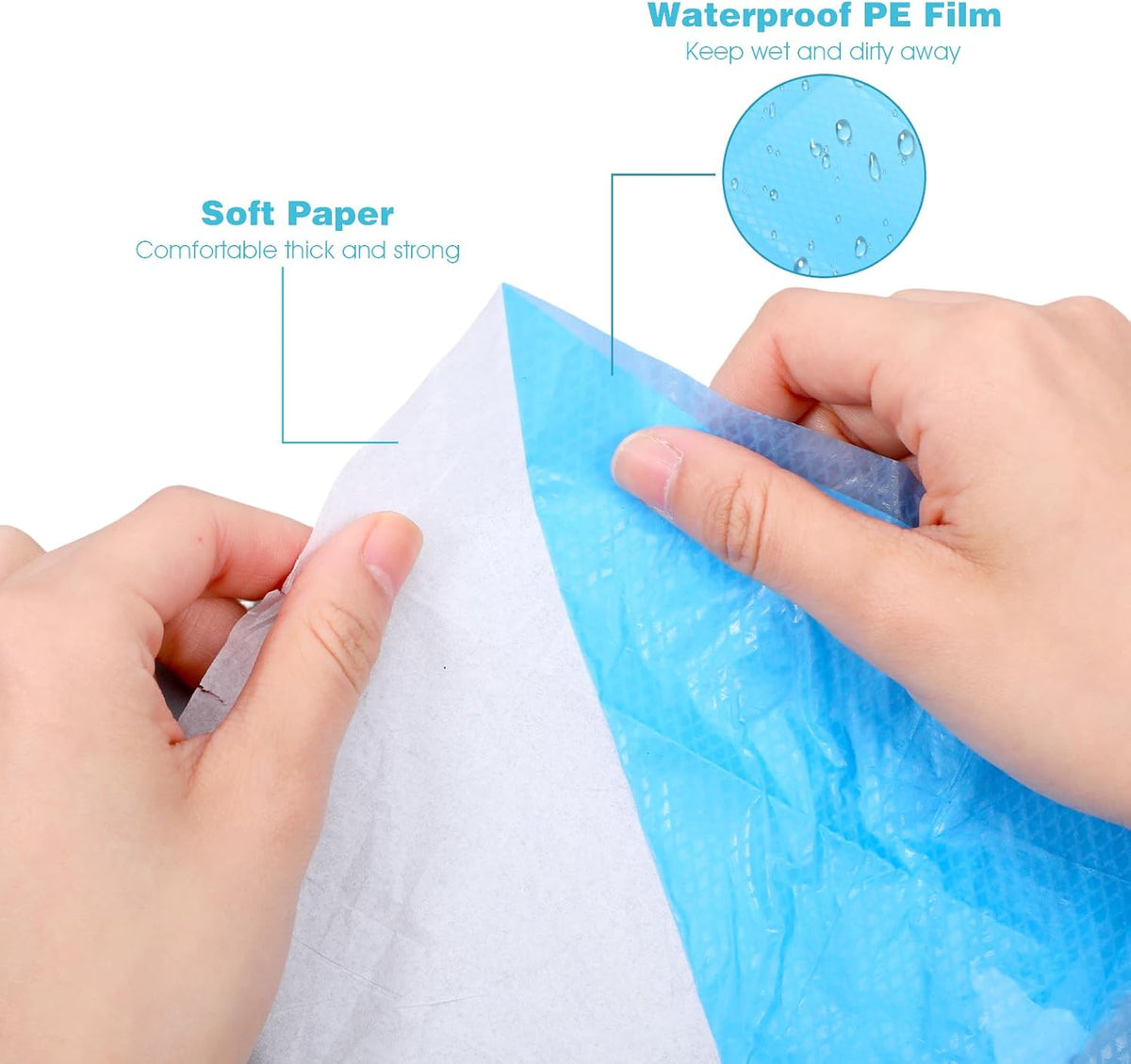 100 Pack Disposable Toilet Seat Covers 16x24 Inch Travel Toilet Covers