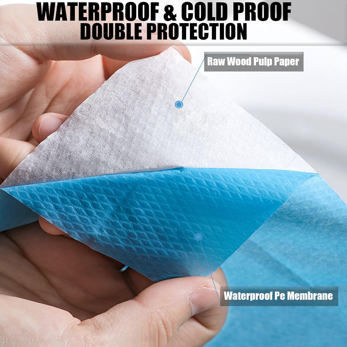 Rgqphantom 50 Pack Toilet Seat Covers Disposable 16x24 Inch XL (50, Blue)