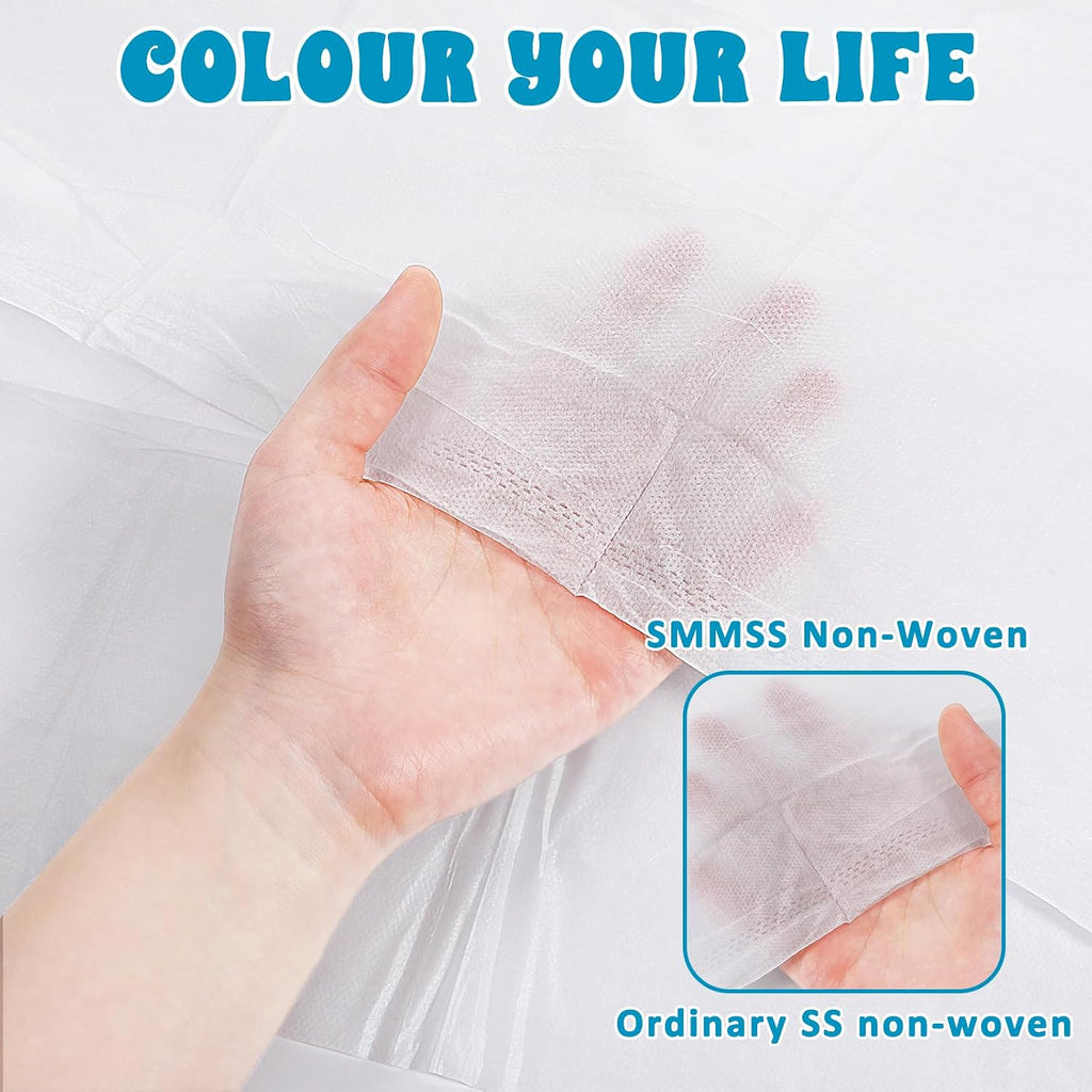 5 Sets Disposable Bedding Set for Travel King Size, 4-Piece Set Include 1Bed Sheets/1Quilt Cover/2Pillowcases, Individually Packaged Portable White Cover for Business Trip Hotel for Double bed