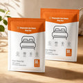2 Pack King Size Disposable Fitted Bed Sheets with Quilt Cover & Pillowcase | Disposable Travel Bedding Set for Hotel, Hospital & Travel