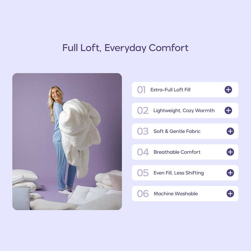 Mellow Marshmellow Comforter Full/Queen, All-Season Temperature Control