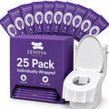 Toilet Seat Covers Disposable Flushable 25 Pack - Extra Large (16.5 x 22”) - Thick Individually Wrapped Toilet Seat Cover for Travel & Public Bathroom - Premium Quality, Convenient and Hygienic