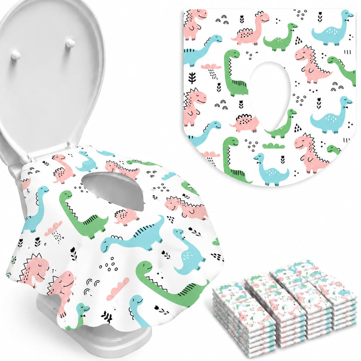 20 Pack Disposable Toilet Seat Covers, Extra Large Travel Potty Covers