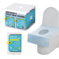 TRIPTIPS Toilet Seat Covers Disposable Travel Pack 20 count｜Faster use-Sticker free｜Waterproof｜XL Disposable Toilet Seat Cover for Adults and Kids, Individually for Public Restroom/Airplane