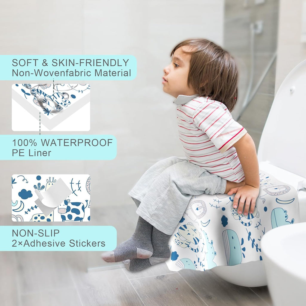 20 Pack Disposable Toilet Seat Covers for Travel, Individually Wrapped