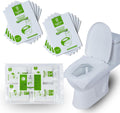Pack 100 Disposable Toilet Seat Covers Flushable 100% Biodegradable Paper Material | Travel Toilet Seat Covers for Adults and Potty Training, Premium Toilet Seat Liners for Public Restrooms
