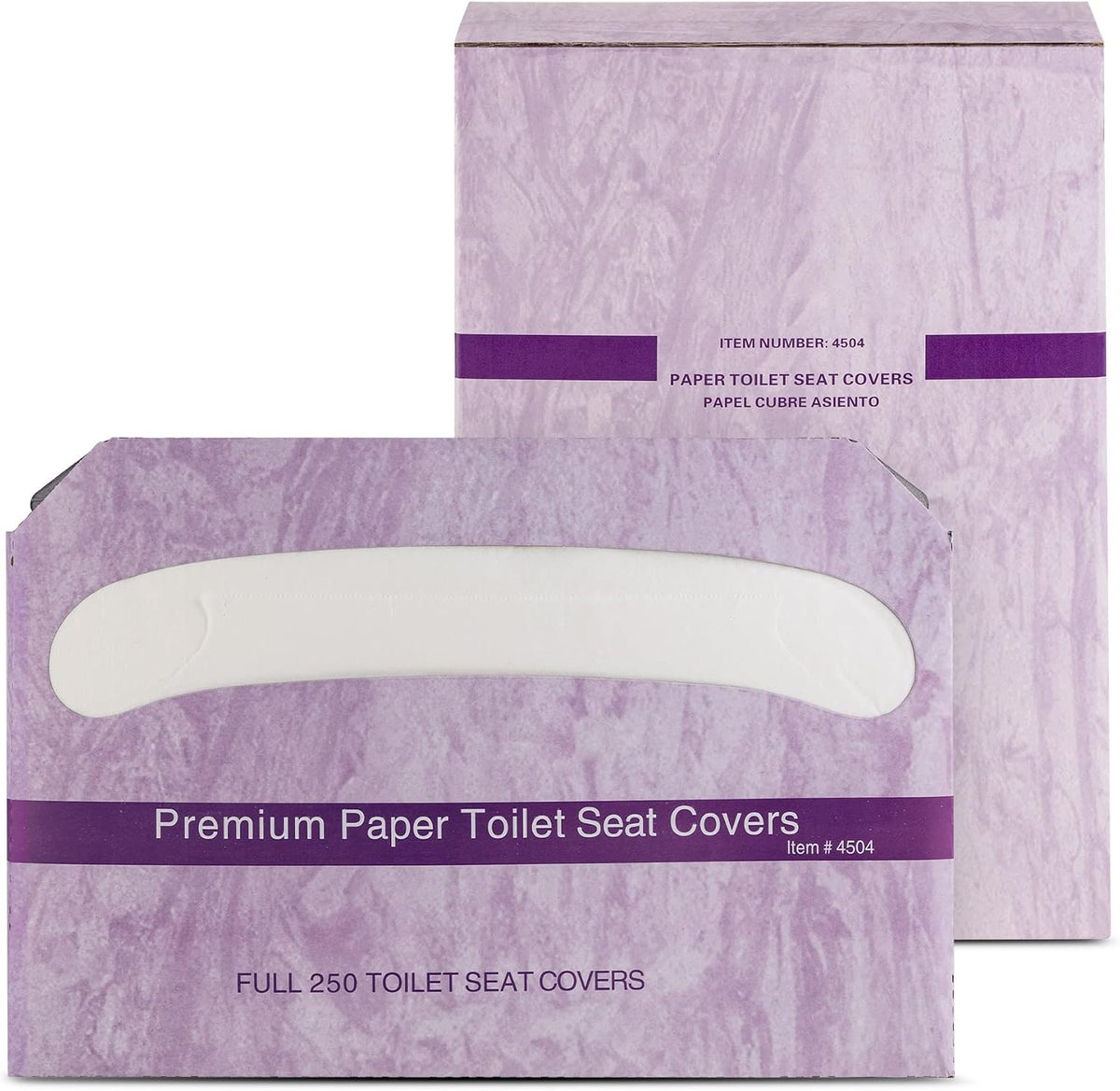 EZbrnd Premium Half-Fold Toilet Seat Cover Paper, White, Pack of 4 x 250 Sheet