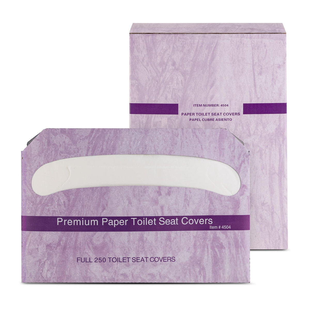 EZbrnd Premium Half-Fold Toilet Seat Cover Paper, White, Pack of 4 x 250 Sheet