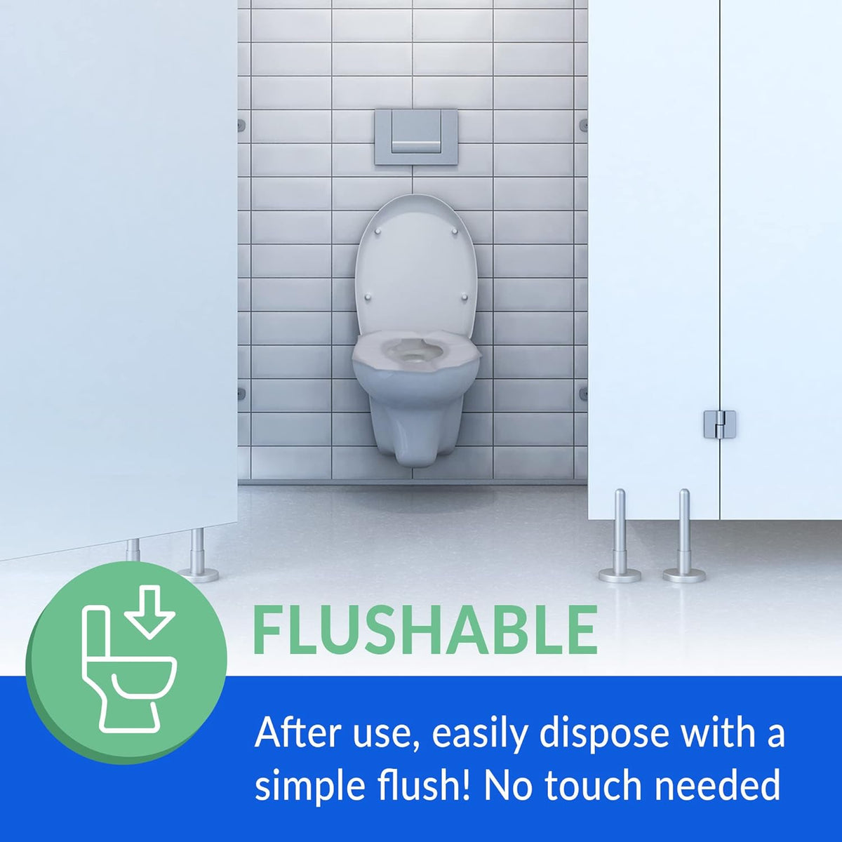 Reli. Toilet Seat Covers (2000 Pcs, 8 Packs of 250) Flushable