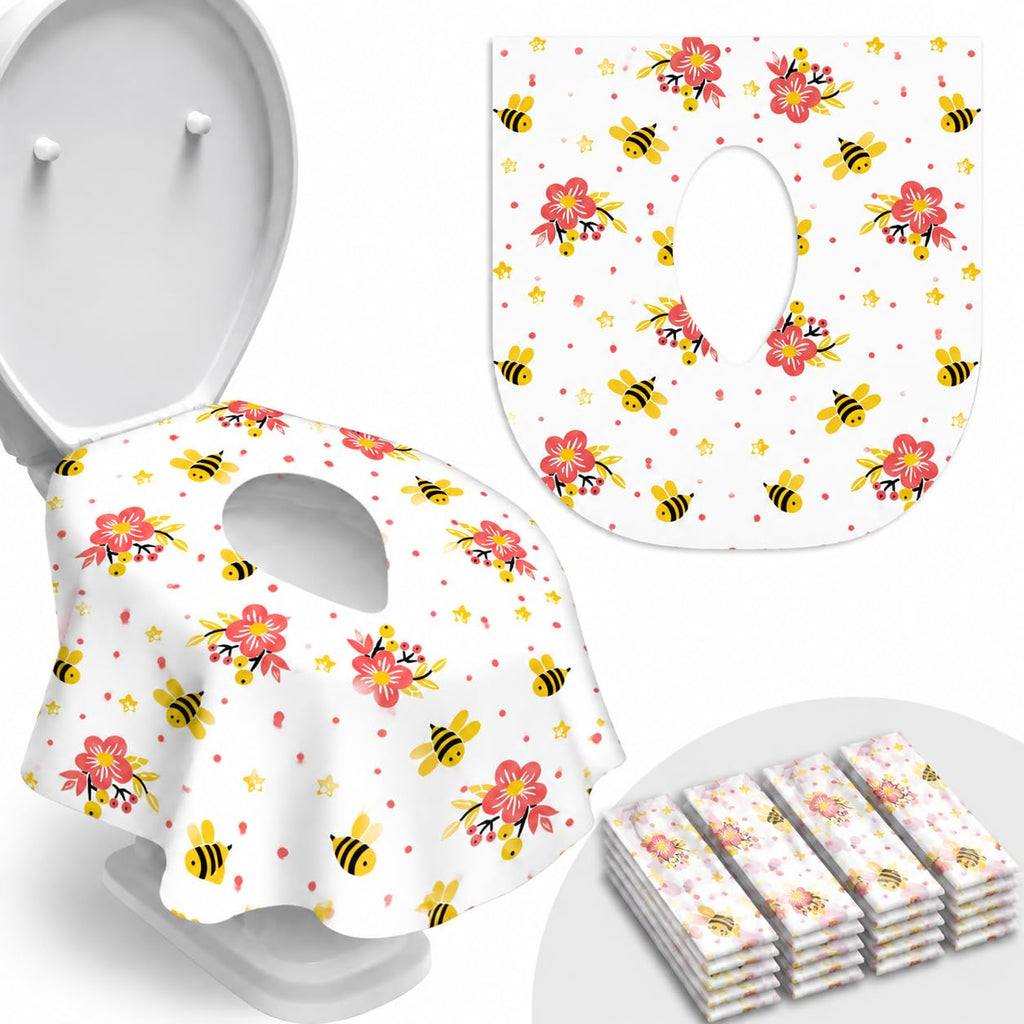 20 Pack Disposable Toilet Seat Covers, Extra Large Travel Potty Covers