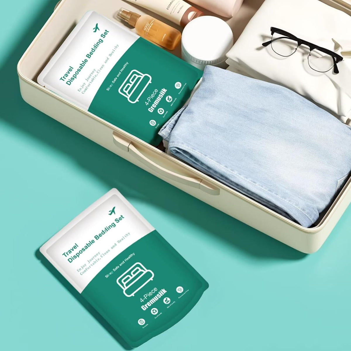 Disposable Sheets for Travel King Size Hotel BedSheets & Pillow Case Covers