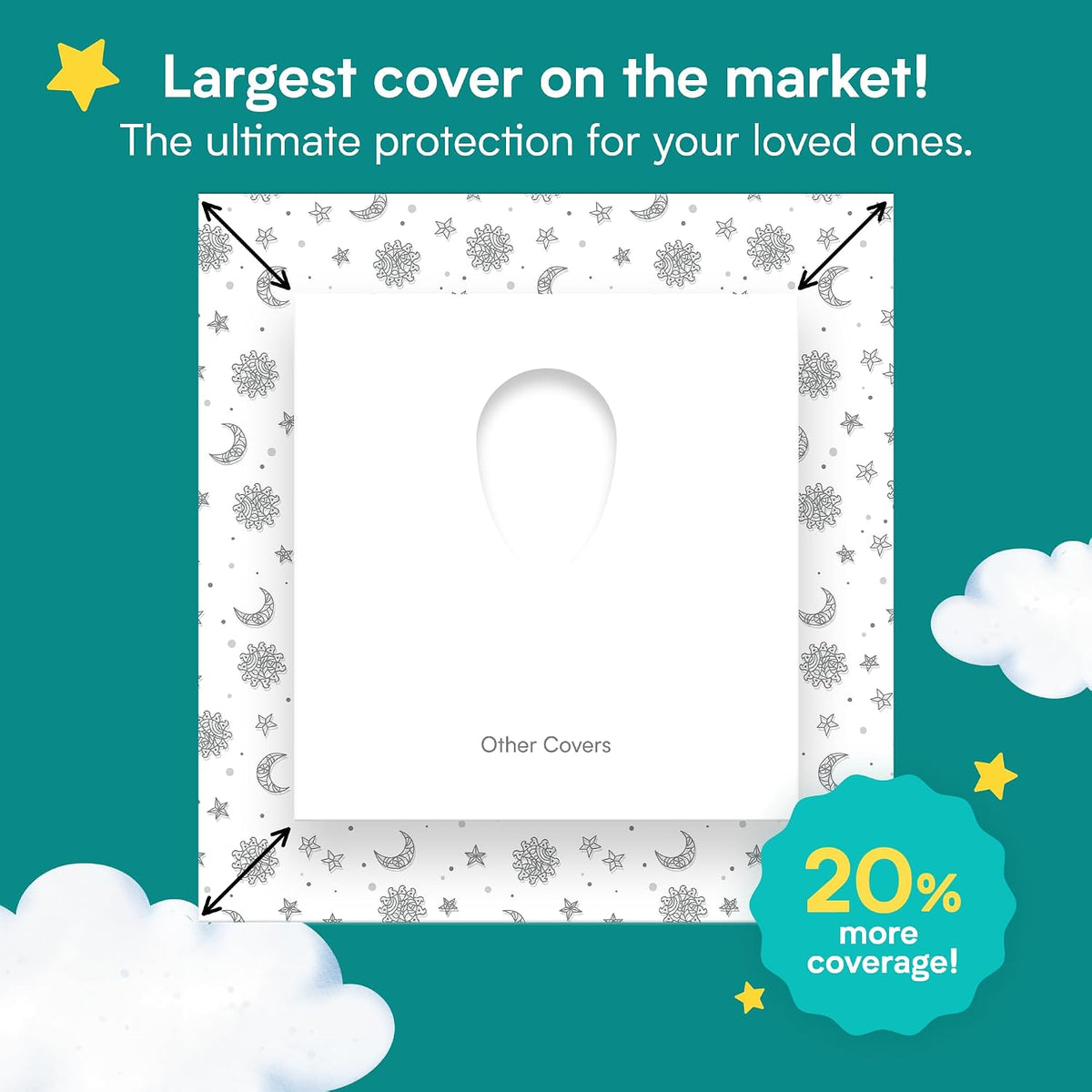 Eli with Love 20 Pack Extra Large Disposable Toilet Seat Cover (Boho) – Toddler Toilet Covers for Full Coverage On Toilet or Potty – Ideal Travel Toilet Seat Covers for Kids and Adults