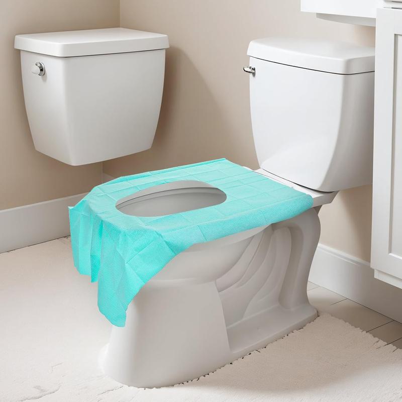 20 Pack Toilet Seat Covers Disposable 15x23 Inch XLPortable Toilet Liners Travel Seat Cover for Outdoors,Hotel,Hospital, Travel, Public Toilet Seat Cover (20pack, GREEN)